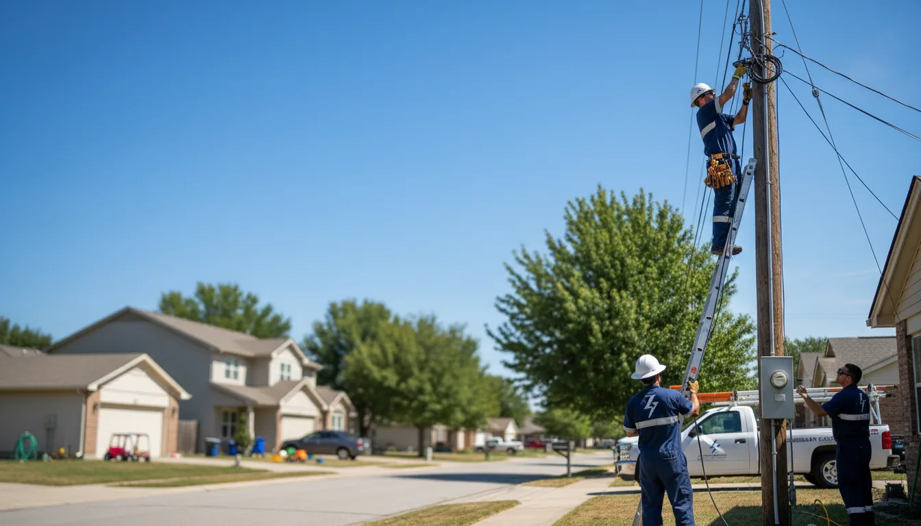 Residential electrician providing installation services in Rayland, OH